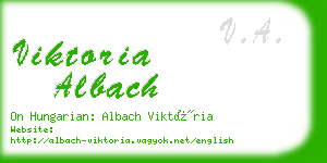 viktoria albach business card